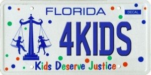 Justice for Kids plate