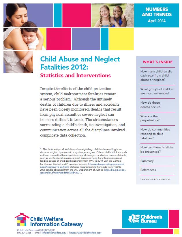 Child Abuse and Neglect  Fatalities 2012